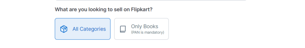 Flipkart Selling Category