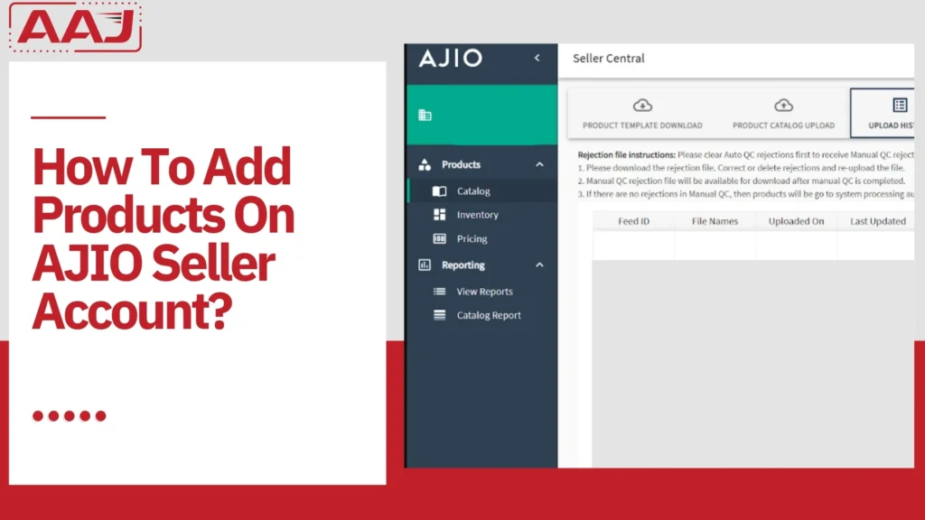 Add Products On AJIO Seller