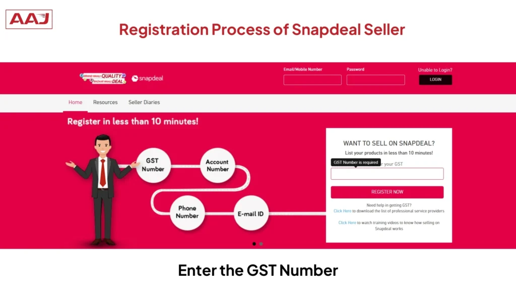 Snapdeal Seller Registration