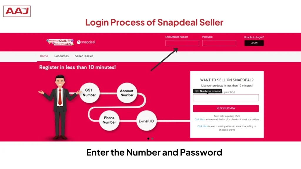 Snapdeal Seller Login