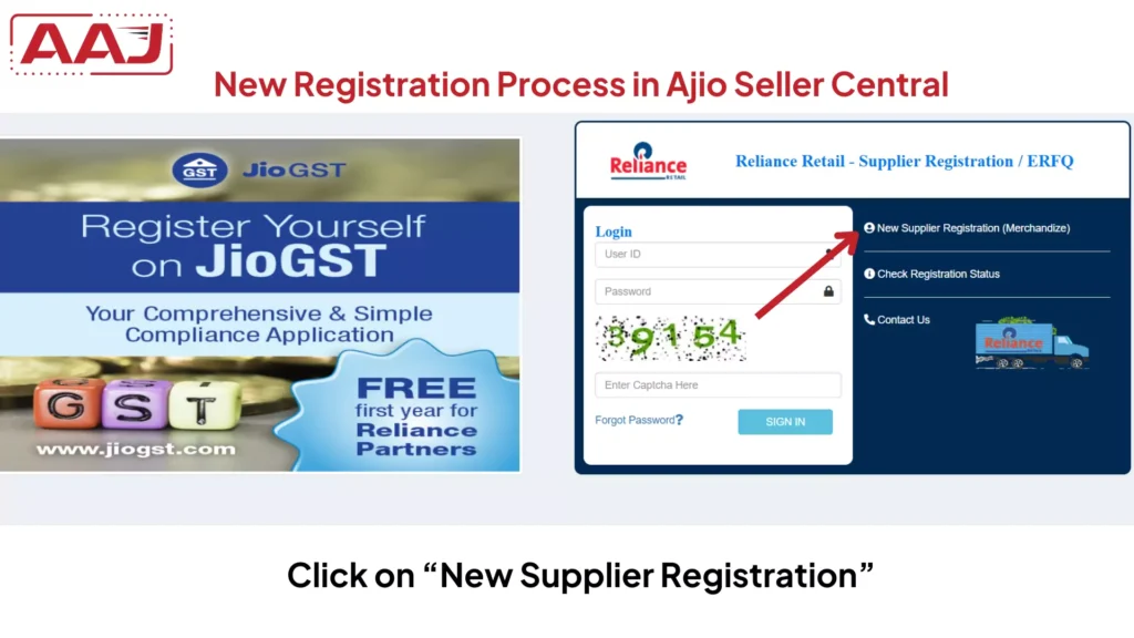 Ajio Sellers Registration