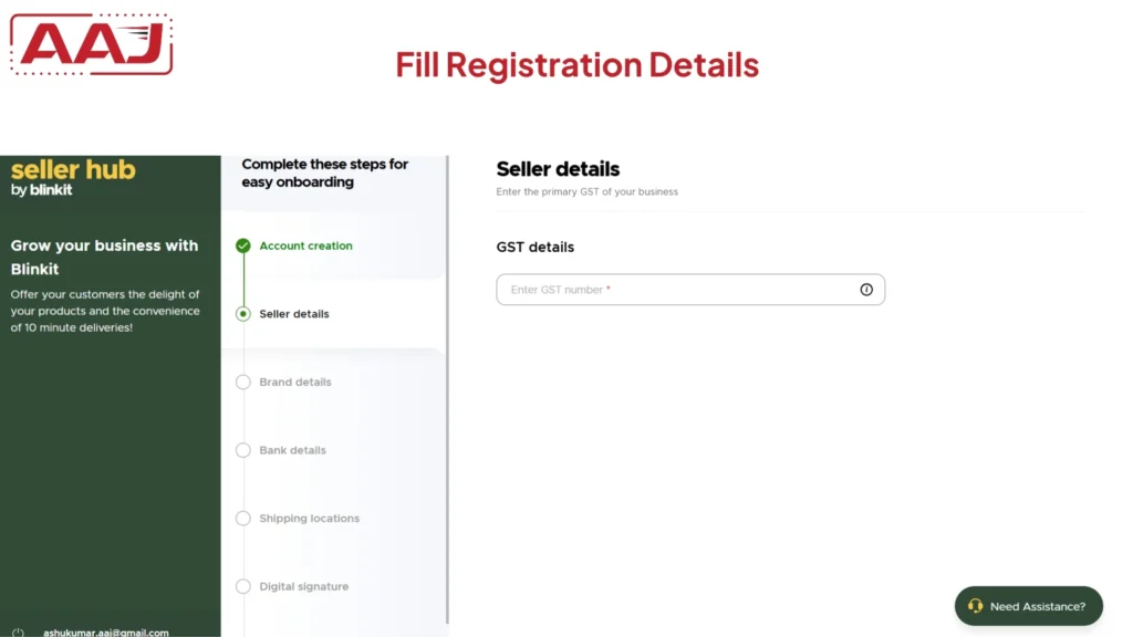 Blinkit Seller Onboarding