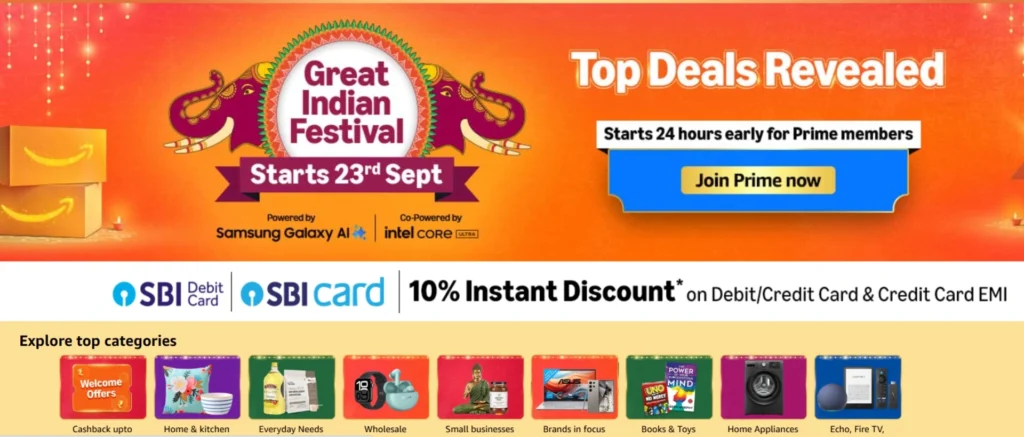 Great Indian Festival sale
